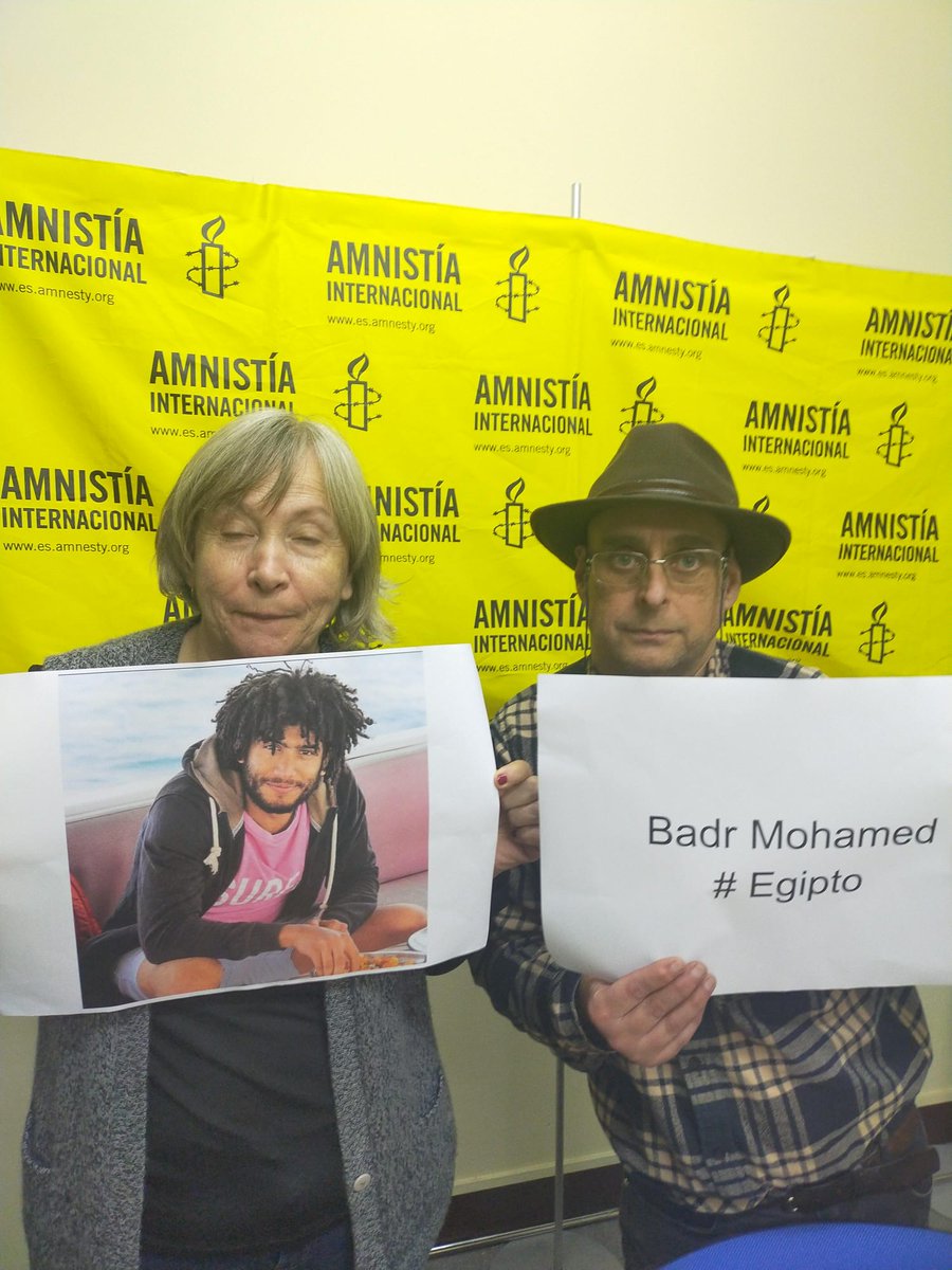 Amnistia_Vigo's tweet image. 🗓️O domingo 9 de febreiro un tribunal examinará o recurso de Badr Mohamed contra a súa condena inxusta e unha pena de 5 anos de prisión en #Exipto. 
🔴Recluído de xeito cruel e inhumano, non ten acceso á atención medica axeitada.
🗣️@AlsisiOfficial libérao!