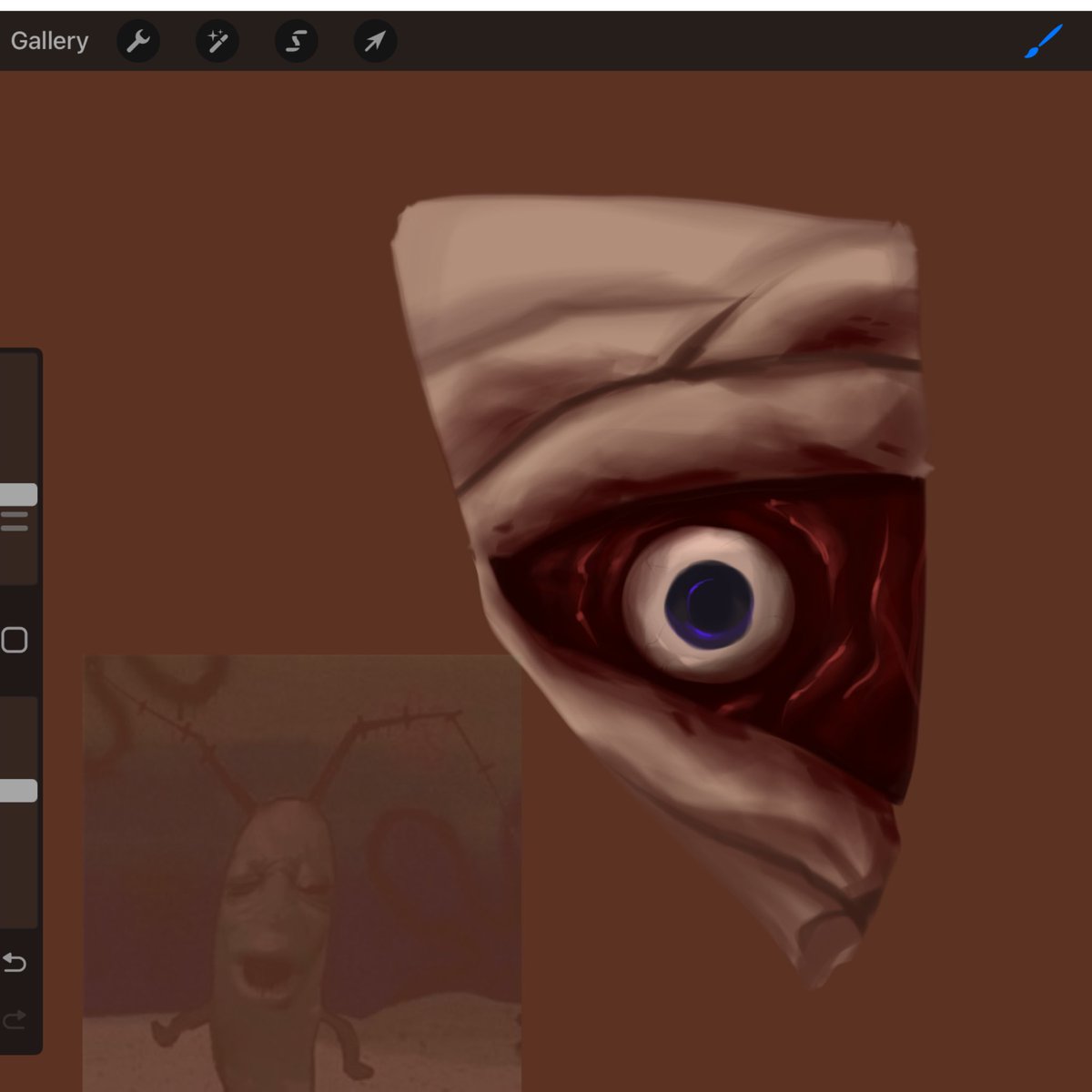 Ugly ass crispy curly slice I had to draw for my last piece 😭😭😭

#mouthwashingcurly