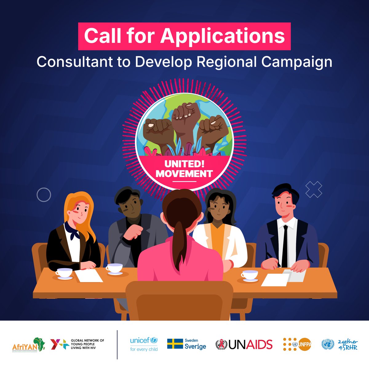 Consultancy Opportunity! 🚨

The UNITED! Movement is looking for a Consultant to Develop a Regional Campaign on HIV &amp; SRHR advocacy across Eastern &amp; Southern Africa! 

If you have 5+ years of experience in advocacy campaigns, digital strategy, and youth engagement, this is your