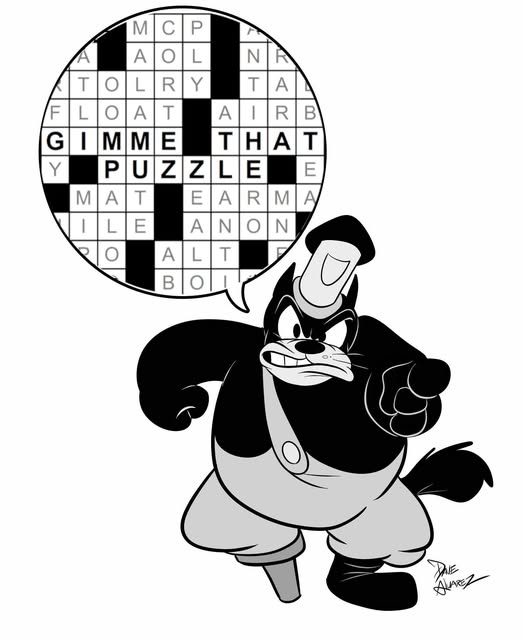 mathpuzzle's tweet photo. Disney's Pete turns 100! He started as a crossword collector. #art #DaveAlvarez #Disney #puzzle #crossword https://t.co/6EkIPZzfu3