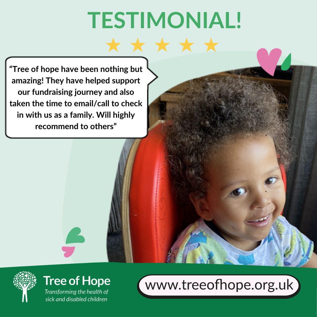 ⭐⭐⭐⭐⭐

We’re incredibly grateful for the kind words from Rachel, Asher's mum.

We’re honoured to play a part in raising the funds needed to support children and families in need.

Thank you, Rachel, for trusting us to be part of Asher's journey!

#Testimonial