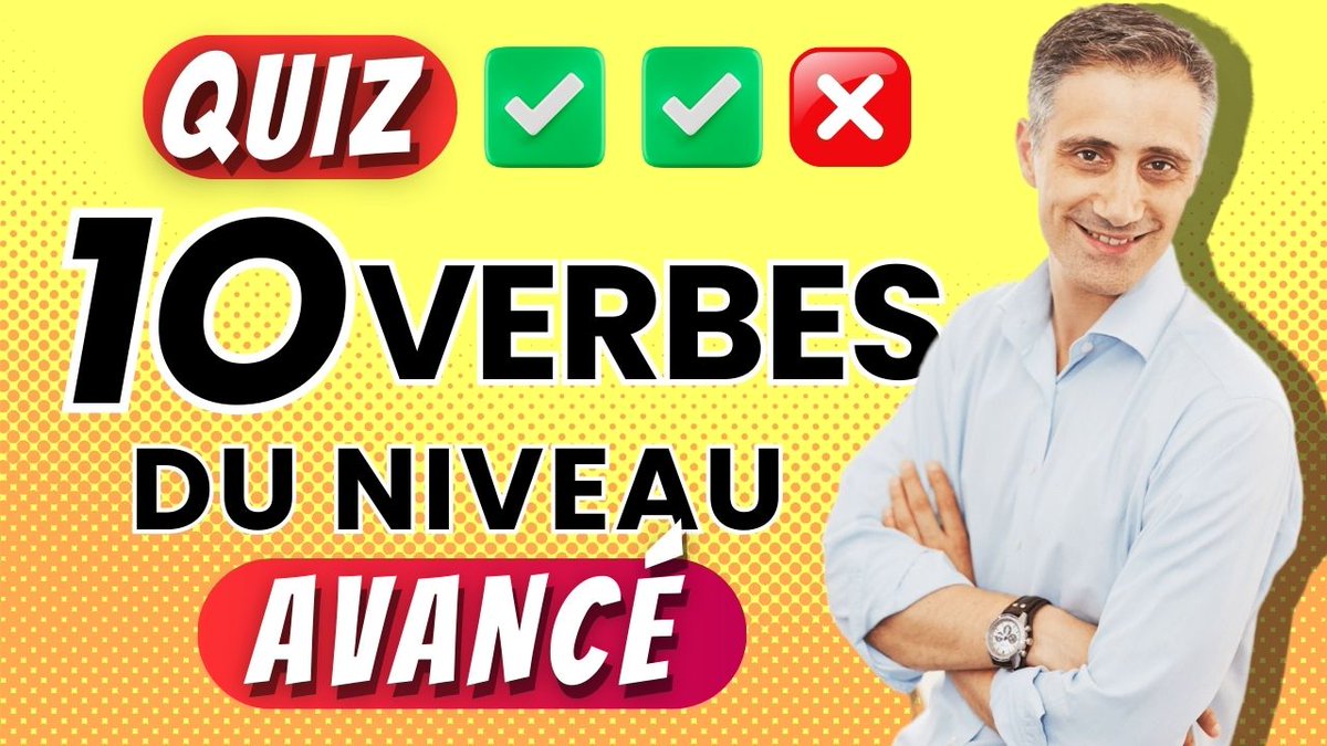 🚀 NOUVELLE VIDÉO ! 🇫🇷

Si tu Utilises ces 🔟 Verbes, ton Français est Fantastique ! ✨
Un petit quiz pour découvrir des verbes avancés et booster ton vocabulaire. Tu les connais tous ? 🤔

🎥 Regarde ici : lefrenchclub.fr/les-activites/…
#FLE #Français #LearnFrench #LeFrenchClub