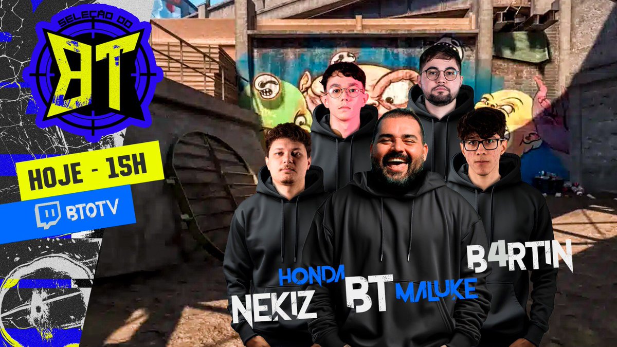 Seleção do BT (@selecaodobt) on Twitter photo 🚨 HOJE JOGAREMOS O OPEN QUALIFY DA IEM DALLAS 2025 AS 15H!
Já estamos ao vivo!
Line-up: <a href="/nekizcs/">Gabriel Schenato</a> <a href="/b4rtiNfps/">b4rtiN</a> <a href="/Pedro_Maluk3/">Pedro Campos</a> <a href="/_lucashonda/">honda</a> <a href="/fillipebt/">BT</a> 🚨 HOJE JOGAREMOS O OPEN QUALIFY DA IEM DALLAS 2025 AS 15H!
Já estamos ao vivo!
Line-up: <a href="/nekizcs/">Gabriel Schenato</a> <a href="/b4rtiNfps/">b4rtiN</a> <a href="/Pedro_Maluk3/">Pedro Campos</a> <a href="/_lucashonda/">honda</a> <a href="/fillipebt/">BT</a>