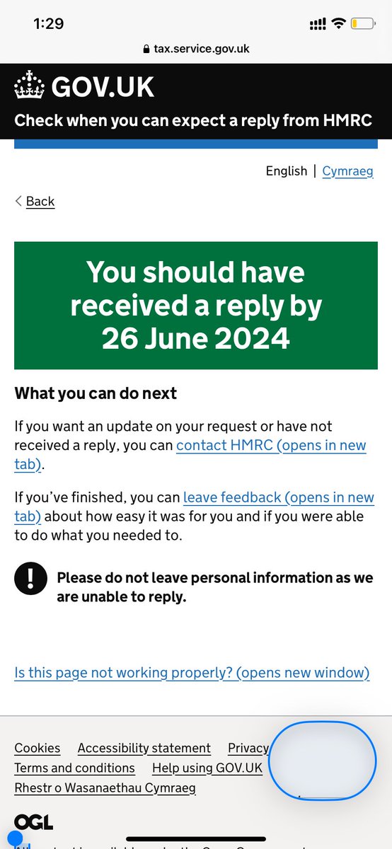 JayCoop32's tweet photo. @HMRCcustomers Bit of a delay I see……. https://t.co/m4a1Vayzez