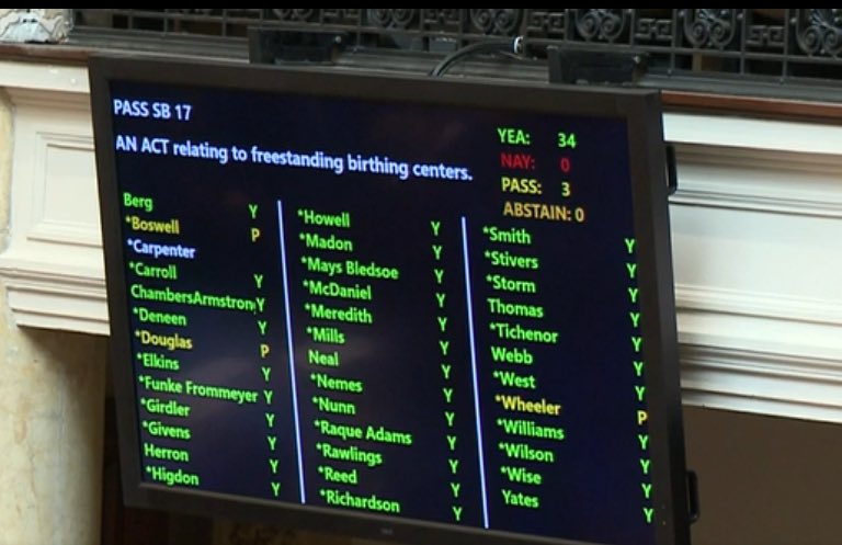<a href="/FunkeShelley/">Shelley Funke Frommeyer</a>’s  SB 17, the free standing birth center bill has passed the KY Senate with 34 yea votes. 

This bill repeals the Certificate of Need on birthing centers with 4 or fewer beds! 

Giving women in KY more options for their prenatal, deliver, and postpartum care.