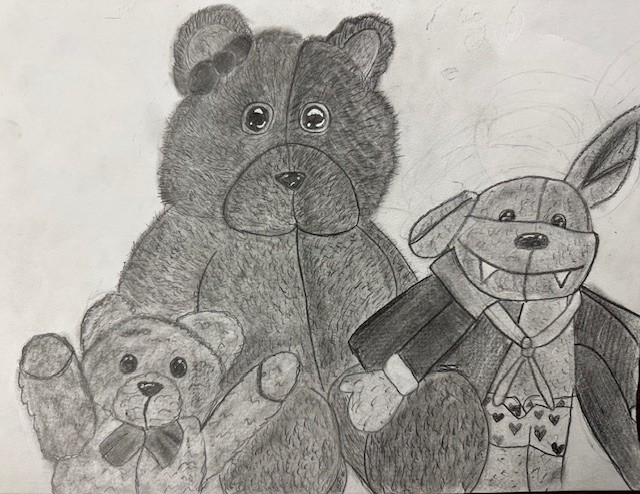 SchneiderArtMHS's tweet photo. Observational drawing with focus on depicting simulated textures with value. Drawing & Painting 1, phenomenal job! #toystilllife #observationaldrawing
#texture https://t.co/SqIF1YW3Et