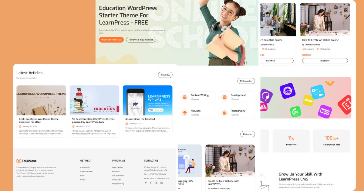 designerurme227's tweet image. 🔥Top free LearnPress-compatible WordPress theme!💡
✨ Build the future of education with EduPress—#FREE for all your e-learning needs! 📚
👉 Download now>>cutt.ly/Te9CqocQ
#EducationForAll #webdesignsolutions #WordPress #freetheme #LearnEnglish #collegestudents