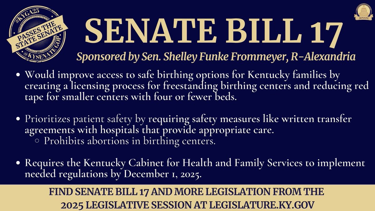 SB 17 passes in a bipartisan fashion! 

This bill was discussed in the #kyga2024 interim in the Commission on Race and Access to Opportunity committee meetings.