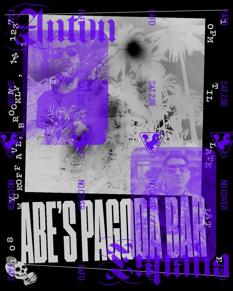 antonpearson's tweet image. Saturday night — DJing with the OG MPLS fam Espada at Abe’s Pagoda in Bushwhick 10 til late.