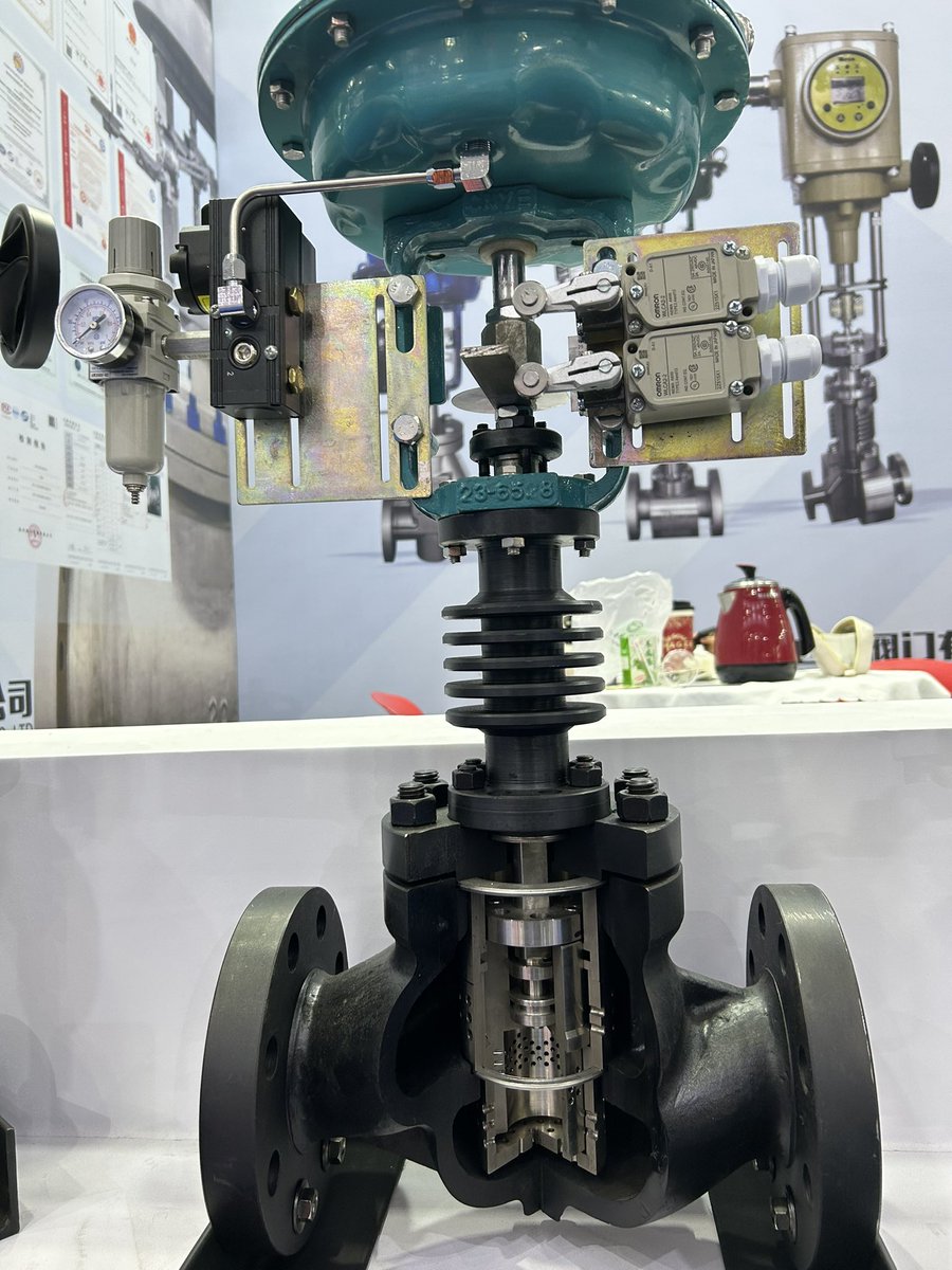 The cross-sectional view of the control valve
