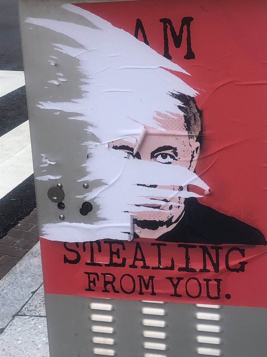 DC4Hope's tweet photo. Passed on the way to work in DC⬇️⬇️

I’m sure a a MAGAt Nazi pos tried to tear this down
But
WE RISE!!
#LockUpElonMusk
#NaziMusk https://t.co/cUUSZfbQvU