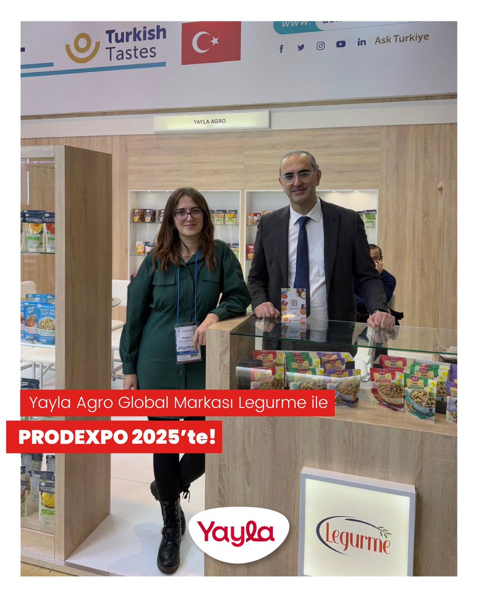 yaylaofficial's tweet photo. Yayla Agro global markası @legurmeofficial ile Prodexpo 2025'te!
🗓️3-7 Şubat 2025
🫘Salon: 8.3 | Stant No: 83C10
📍Expocentre Fairgrounds, Moskova, Rusya
#Yayla #YYLGD #Legurme #Prodexpo https://t.co/4t3SfnKF9e