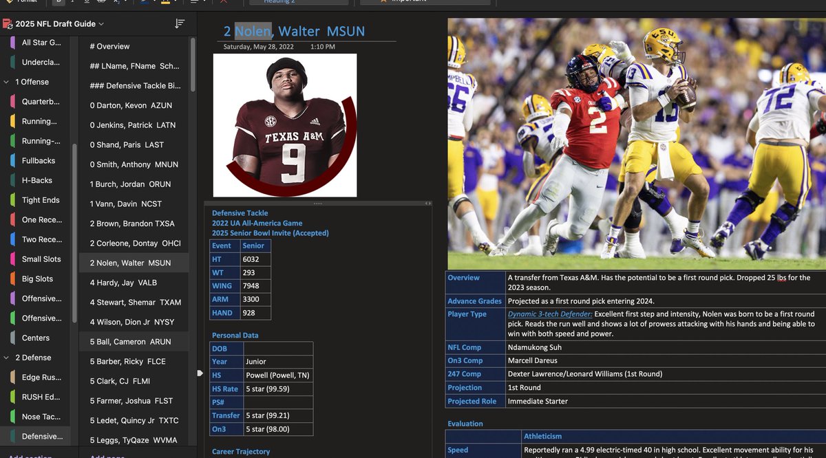 DraftVogel's tweet image. First of all - detailed scouting reports and notes:

These are some of the most detailed scouting notes and reports in the business. Get the skinny on all of the top prospects - and many more deep into this class (over 1500 draft eligible profiles)