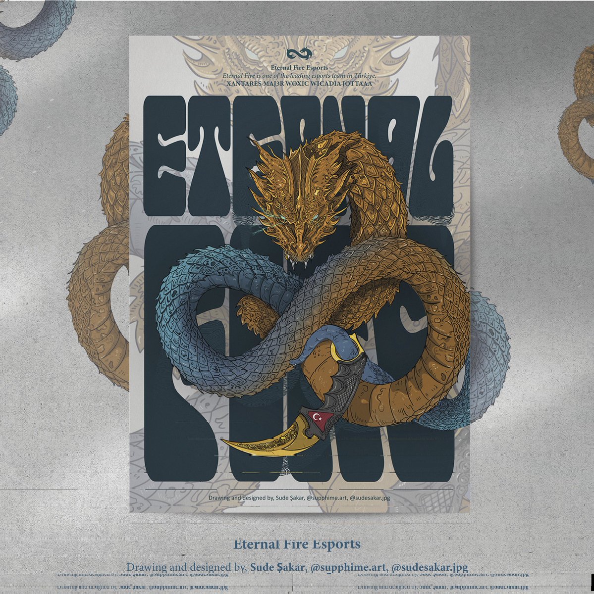 Supphime's tweet photo. CS2 &amp; Eternal Fire | İllüstrasyon ve poster tasarımı

Benim için eğlenerek yapmış olduğum bir proje oldu. 🐲
Umarım sizler de beğenirsiniz. 💛✨️
@eternalfiregg @XANTAREScsgo
@Maj3r_ @w0xic @wicadiacs @jotta_cs 

Çalışmaların devamını ve videosunu yorumlarda paylaşabileceğim👋 https://t.co/XsalFxh5xz