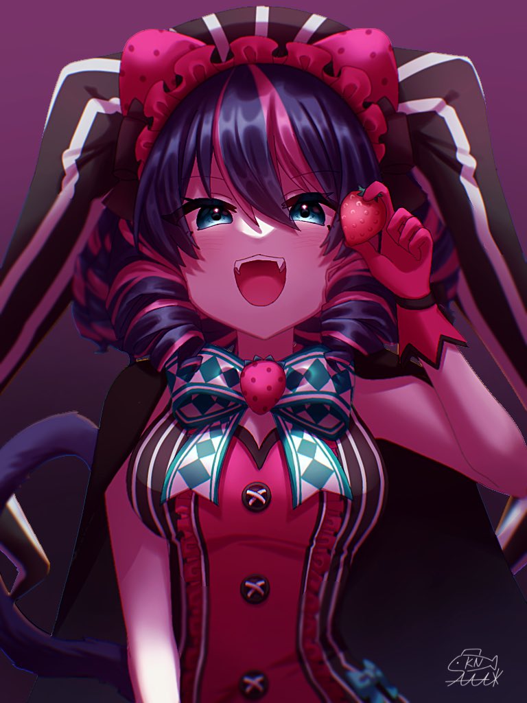 #SB69ファン創作 ダークストロベリーガールにゃん🍓