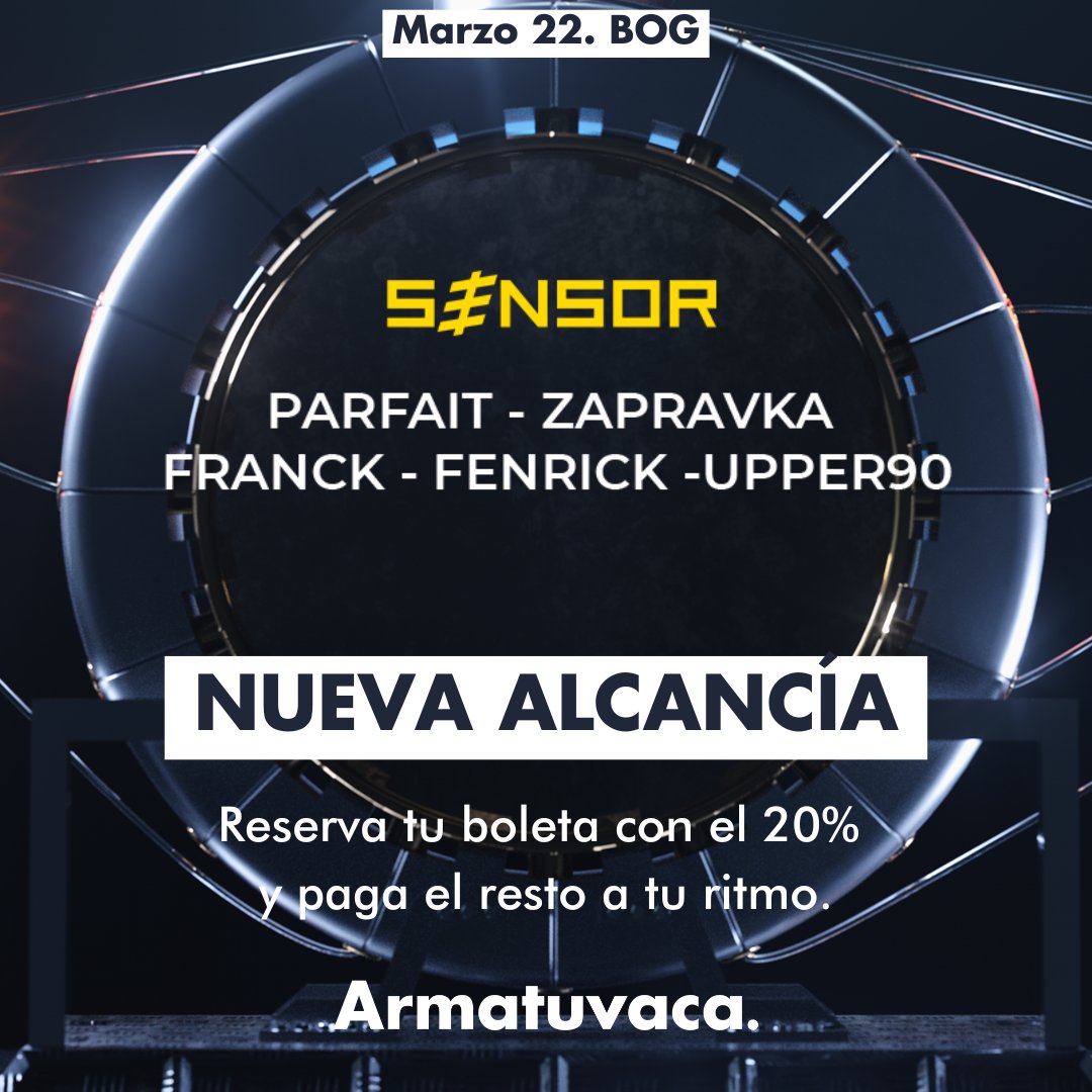 ¡Bogotá, despierta tus sentidos!

Sensor Festival te invita a sumergirte en un universo donde la música, el arte y la tecnología se fusionan para crear experiencias inolvidables. 

¡Activa tu Alcancía ahora: link.armatuvaca.com/SensorFestival…