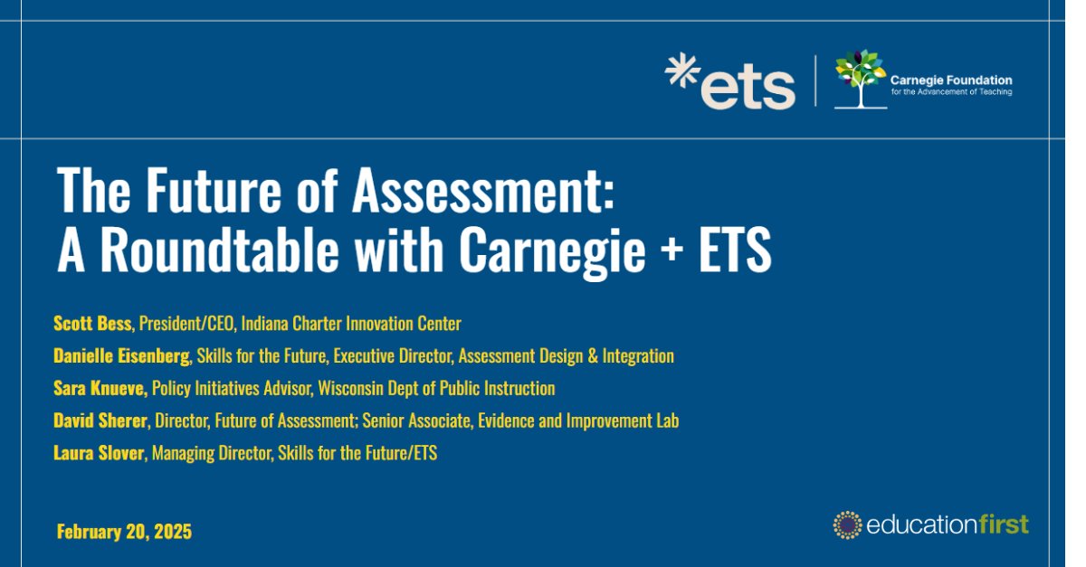 CarnegieFdn's tweet image. On 2/20, Carnegie's David Sherer will join a panel with state and assessment leaders at @ed1stconsulting's National Forum on the Future of Assessment & Accountability to discuss our Skills for the Future initiative with @ETSInsights.
Learn more: hubs.li/Q035Mvw20