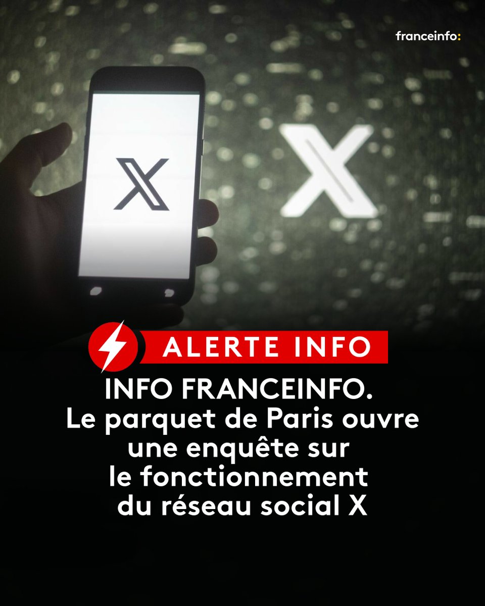 🔴ALERTE INFO - Les algorithmes sont "susceptibles d’avoir faussé le fonctionnement d’un système de traitement automatisé de données", indique le parquet de Paris.
➡️ l.francetvinfo.fr/LEd