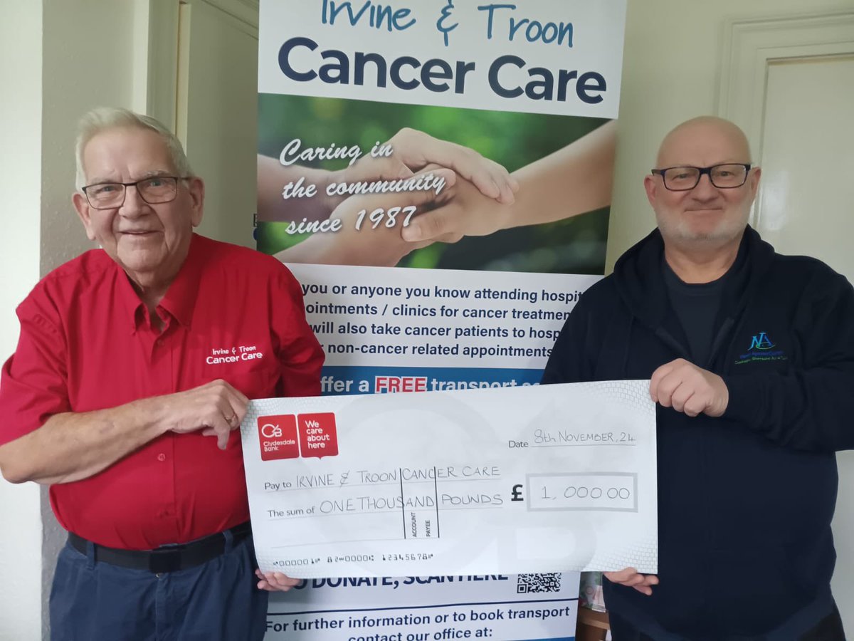 NACJustice's tweet photo. Proceeds from Justice Services, Community Payback Income Generation Project, have been donated to local charity, Irvine and Troon Cancer Care. Thank you to everyone for their kind purchases and to our hard working teams throughout the year.  👏🏻👏🏻 https://t.co/cZMJdRbgvZ
