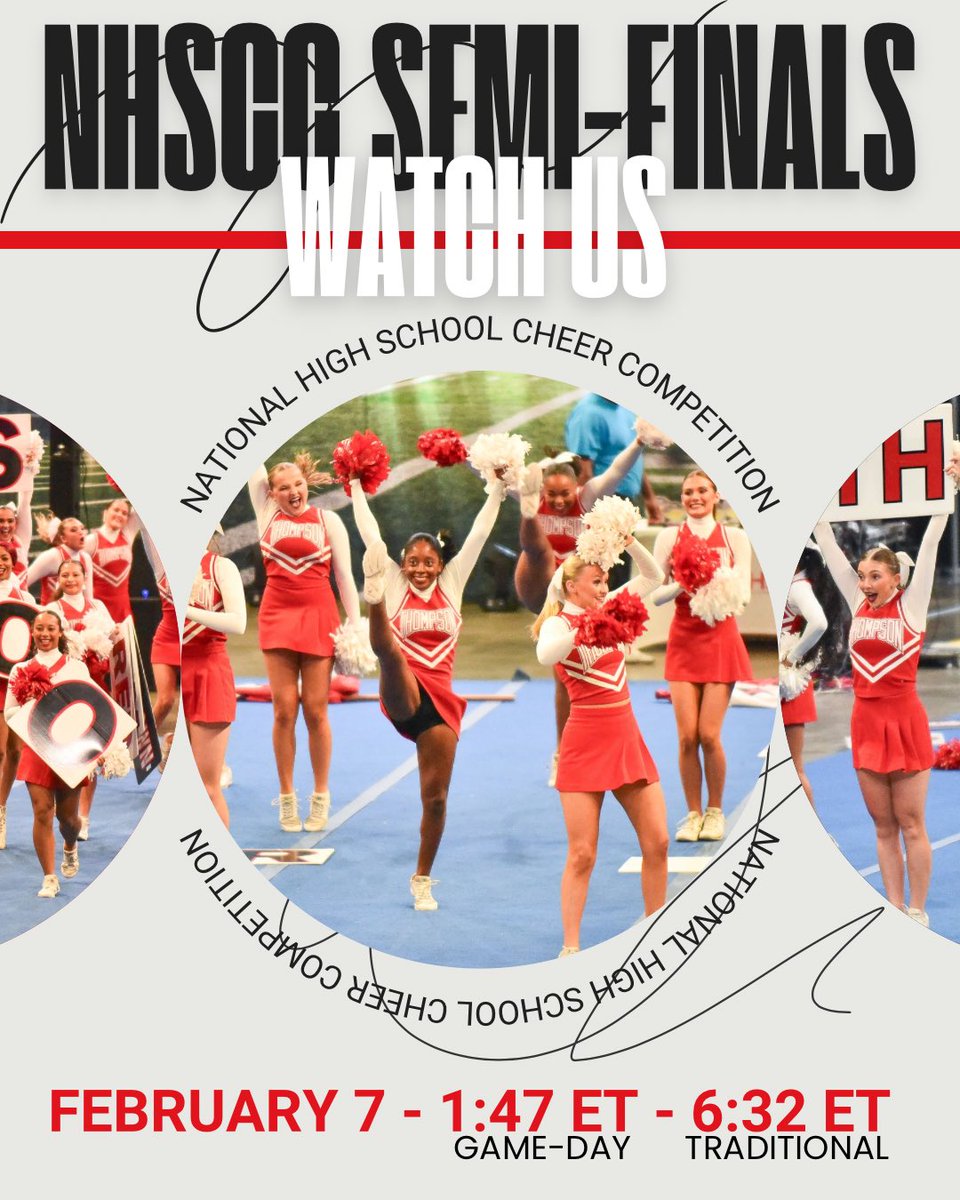 Warrior Nation Network (@wnnetwork1) on Twitter photo <a href="/ThompsonCheer/">Thompson Cheer</a> is at Nationals and performing today in semi-finals! 🎉 Watch them live on Warrior Nation Network on Twitter and send them all your best wishes! #GoWarriors #spearsup
⏰: 12:47 CT
⏰: 5:32 CT <a href="/ThompsonCheer/">Thompson Cheer</a> is at Nationals and performing today in semi-finals! 🎉 Watch them live on Warrior Nation Network on Twitter and send them all your best wishes! #GoWarriors #spearsup
⏰: 12:47 CT
⏰: 5:32 CT