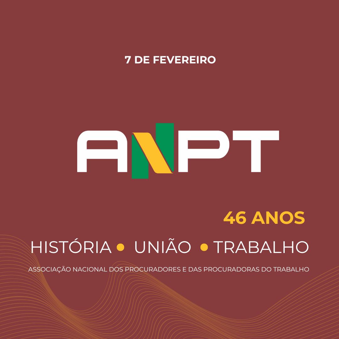 ANPTBRASIL's tweet photo. Hoje comemoramos os 46 anos de fundação da ANPT. Agradecemos a todos que contribuíram para essa trajetória de conquistas e reafirmamos o compromisso em seguir firme na defesa das prerrogativas e direitos de nossos(as) associados(as) promovendo a justiça social em nosso país. https://t.co/YdfR8tE64N