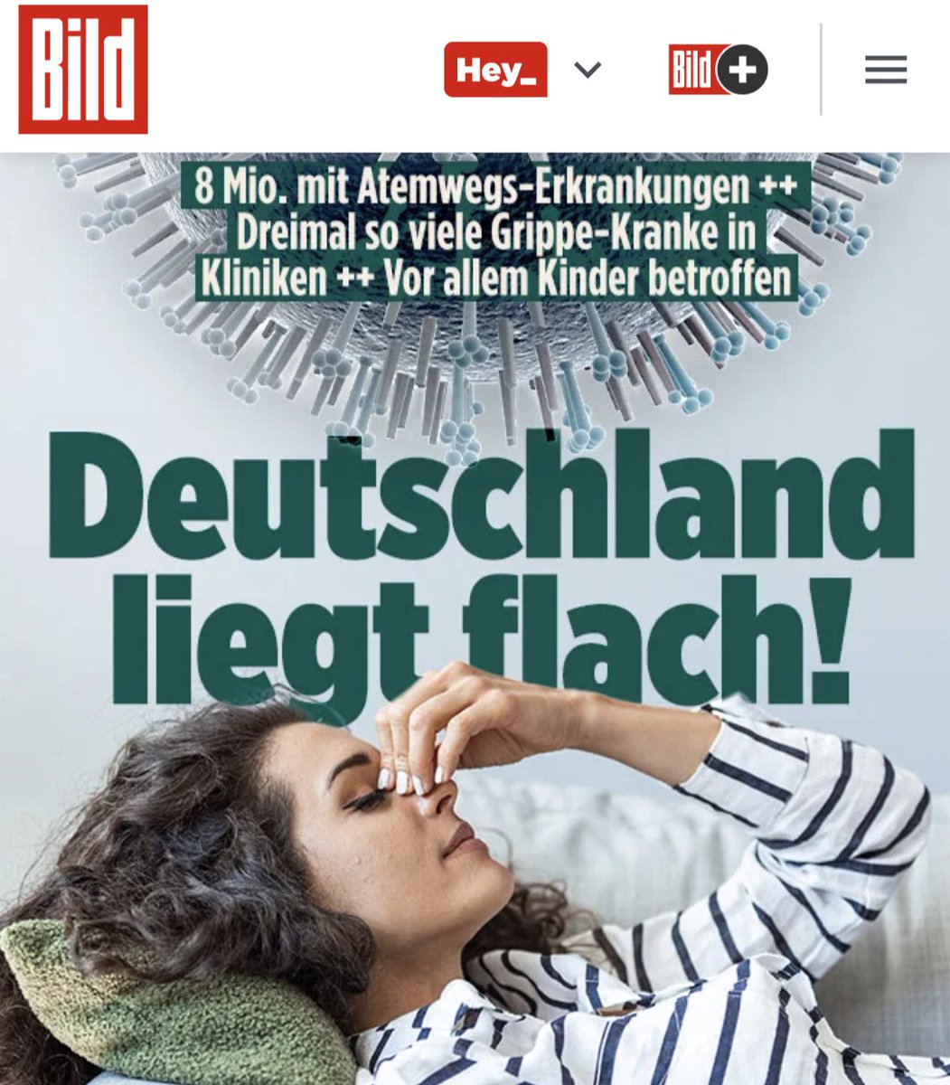 War es am Ende doch keine so gute Idee, das Immunsystem von nahezu allen Menschen in Deutschland politisch gewollt zu schwächen und zu entwöhnen, indem man sie jahrelang hinter Masken gesteckt hat, nur um dann mit größtmöglichem Druck einen experimentellen Impfstoff