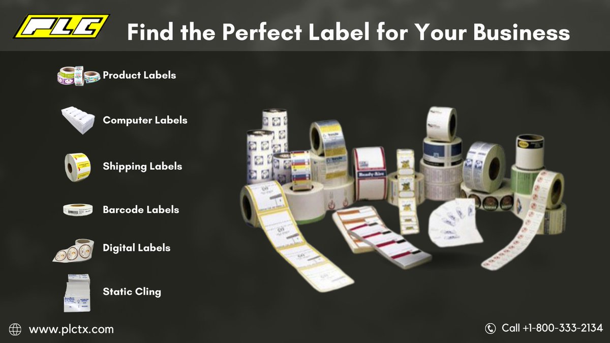 plctx's tweet image. Affordable &amp;amp; custom label solutions for printers, brokers &amp;amp; resellers.

✅ Custom &amp;amp; Product Labels
✅ Barcode &amp;amp; Shipping Labels
✅ Digital &amp;amp; Static Cling Labels

💡 Which label suits your business?  👇
📦 Order Now ➡️ plctx.com

#PLCTX #WholesaleLabels #CustomLabel
