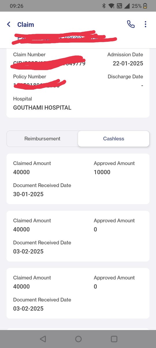 RajuPadam2's tweet photo. @StarHealthIns Till now we didn't get the approval, Star health insurance was the worst service in karimnagar, Telangana @chakryk @HealthInsure https://t.co/T0zdSQmTpF