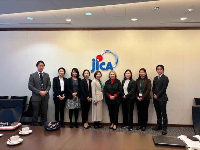 Melanne Verveer (@melanneverveer) on Twitter photo I had a terrific meeting with <a href="/jica_direct_en/">JICA - Japan International Cooperation Agency</a>’s Executive Senior Vice President, Katsura Miyazaki, and staff. JICA has made Women, Peace and Security (WPS) a priority. We had an insightful conversation about the impactful lessons learned from the projects they’re supporting. #WPS I had a terrific meeting with <a href="/jica_direct_en/">JICA - Japan International Cooperation Agency</a>’s Executive Senior Vice President, Katsura Miyazaki, and staff. JICA has made Women, Peace and Security (WPS) a priority. We had an insightful conversation about the impactful lessons learned from the projects they’re supporting. #WPS