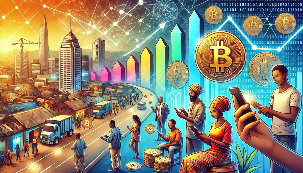 💥Africa is key to mass adoption of cryptocurrencies!! 💥 
🚀Africa's unique challenges - high cross-border fees, inflation, and financial exclusion - are fueling innovation.

🚀This is why cryptocurrency users in Africa have increased 25x since 2021.  
#Africa #cryptocurrency