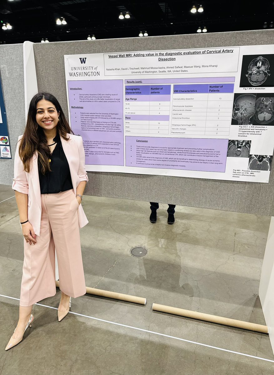 Natasha Khan MD (@natashahk26) on Twitter photo Was lucky enough to present at #ISC2025
Could not have done it without my mentor Dr David Tirschwell. And always inspired by <a href="/ShadiYaghi2/">Shadi Yaghi</a> for Cervical artery dissections (CAD) <a href="/UWashEM/">UW Emergency Medicine</a> <a href="/UW/">University of Washington</a>
MA Was lucky enough to present at #ISC2025
Could not have done it without my mentor Dr David Tirschwell. And always inspired by <a href="/ShadiYaghi2/">Shadi Yaghi</a> for Cervical artery dissections (CAD) <a href="/UWashEM/">UW Emergency Medicine</a> <a href="/UW/">University of Washington</a>
MA