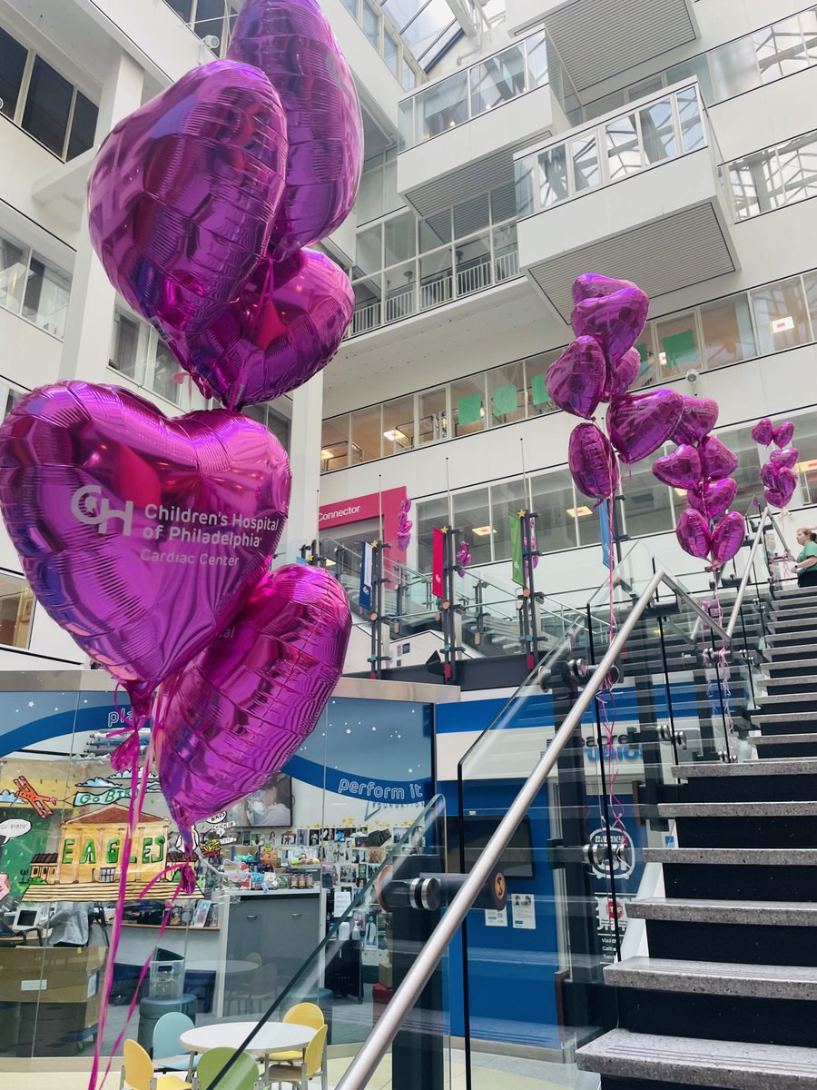 It wouldn’t be Heart Month <a href="/ChildrensPhila/">Children's Hospital</a> without our favorite atrium accessory 🎈

Happy #HeartMonth to all of our #CHOPHeartWarrior patients and families and our dedicated Cardiac Center team - we are honored to be on this journey with you. ❤️