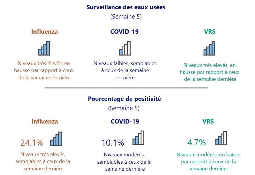 Bonjour Ottawa, la mise à jour du tableau de bord respiratoire de cette semaine est maintenant en ligne : SantePubliqueOttawa.ca/RapportVirus, avec les dernières tendances pour la COVID-19, le VRS et la grippe. Nous faisons ces mises à jour chaque semaine pour vous aider à évaluer votre