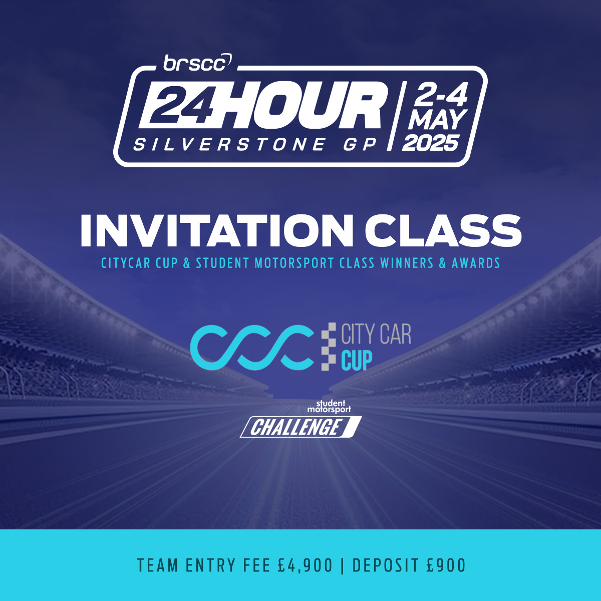 Ahead of the BRSCC’s Silverstone 24 Hour event at Silverstone Grand Prix Circuit on 2nd-4thMay, the Club is delighted to announce an invitation to all CityCar Cup teams, race car owners and drivers to join this fantastic event and to compete within a dedicated CityCar Cup class.