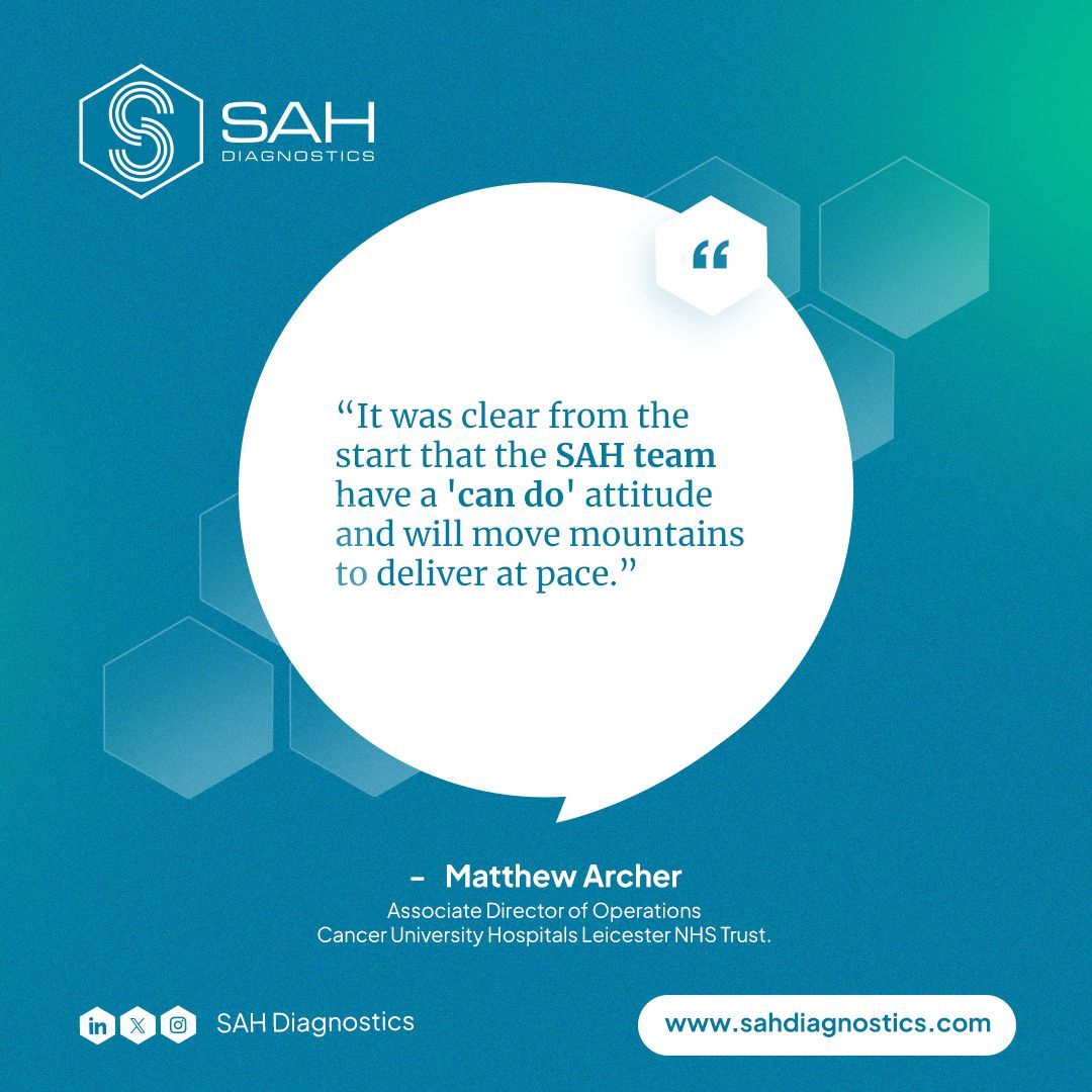 We always go the extra mile to support our partner trusts, helping them diagnose patients faster and reduce their backlogs. From end-to-end pathways to our multimodal imaging suite, we’ve already worked with 21 trusts in England. Find out how more at sahdiagnostics.com