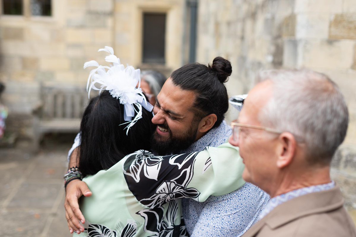 A son's embrace. Ashifa greets her son with a hug in Southover Grange in Lewes. #LewesWeddingPhotographer See more - lewesweddingphotographer.com/ashifa-julian-…
