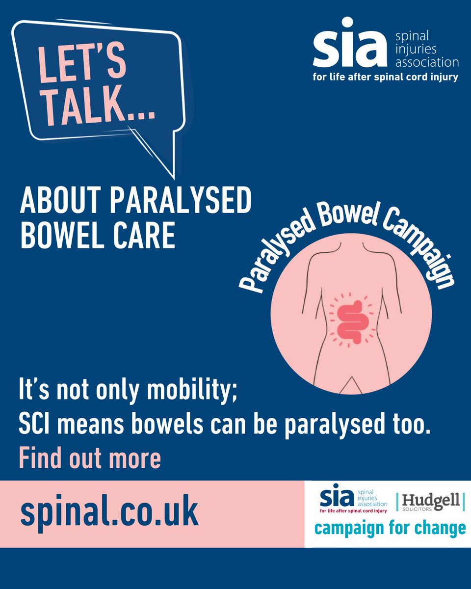 Stoke Mandeville Spinal Research (@lifeafterpara) on Twitter photo It’s not only mobility; SCI means bowels can be paralysed too.
Everyone has the right to dignified bowel care.
Today, we are taking part in Paralysed Bowel Care Awareness Day at the House of Lords.
<a href="/spinalinjuries/">Spinal Injuries Association</a> <a href="/SpinalResearch/">Spinal Research</a> <a href="/AspireCharity/">Aspire</a> <a href="/RegainCharity/">Regain</a> <a href="/SHINEUKCharity/">Shine</a> It’s not only mobility; SCI means bowels can be paralysed too.
Everyone has the right to dignified bowel care.
Today, we are taking part in Paralysed Bowel Care Awareness Day at the House of Lords.
<a href="/spinalinjuries/">Spinal Injuries Association</a> <a href="/SpinalResearch/">Spinal Research</a> <a href="/AspireCharity/">Aspire</a> <a href="/RegainCharity/">Regain</a> <a href="/SHINEUKCharity/">Shine</a>