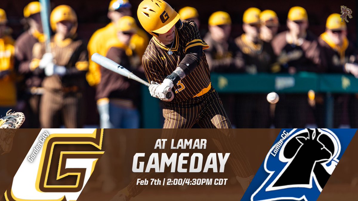 GAMEDAY!!

Baseball game day at Lamar Community College.
2:00/4:00 PM CDT
Watch Live at: youtube.com/lccathletics
<a href="/GCCCBaseball/">Garden City CC Baseball</a>