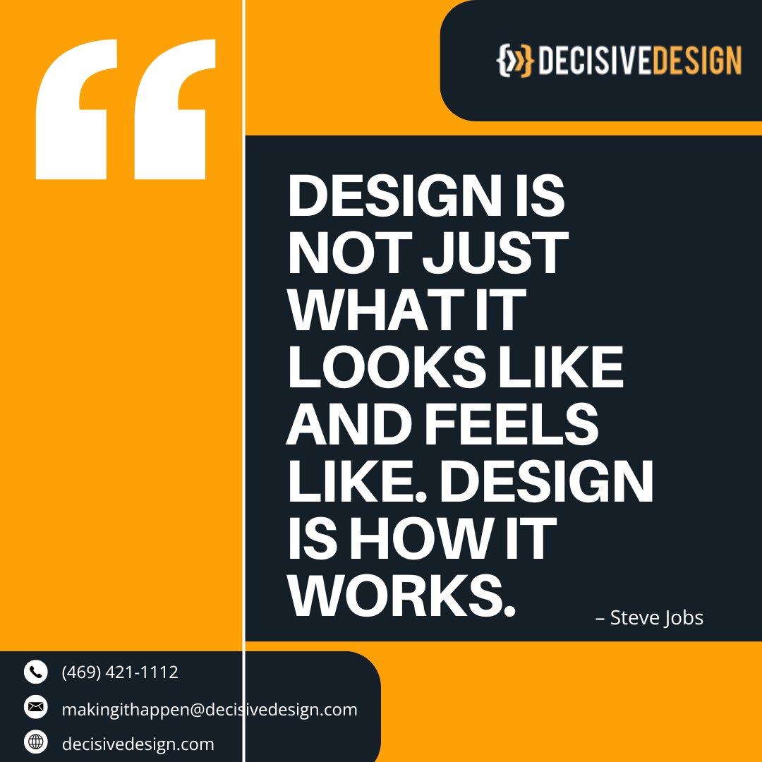 DecisiveDesign's tweet image. A seamless user experience, intuitive navigation, and strong branding all come together to create a powerful presence. Are you ready?

🌐 Visit: decisivedesign.com
📞 Call us: (469) 421-1112
✉ Email: makingithappen@decisivedesign.com

#WebDesign #UXDesign #DigitalMarketing