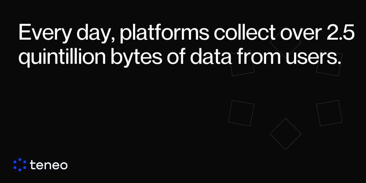 Teneo Protocol (@teneo_protocol) on Twitter photo Every day, platforms collect over ๐ฎ.๐ฑ ๐พ๐๐ถ๐ป๐๐ถ๐น๐น๐ถ๐ผ๐ป bytes of data from users.
Social media thrives on your activityโbrands profit, platforms grow, ๐ฏ๐๐ ๐๐ต๐ฎ๐ ๐ฎ๐ฏ๐ผ๐๐ ๐๐ผ๐?
Your data holds value. Itโs time to take a share.
Check our bio to learn more. Every day, platforms collect over ๐ฎ.๐ฑ ๐พ๐๐ถ๐ป๐๐ถ๐น๐น๐ถ๐ผ๐ป bytes of data from users.
Social media thrives on your activityโbrands profit, platforms grow, ๐ฏ๐๐ ๐๐ต๐ฎ๐ ๐ฎ๐ฏ๐ผ๐๐ ๐๐ผ๐?
Your data holds value. Itโs time to take a share.
Check our bio to learn more.