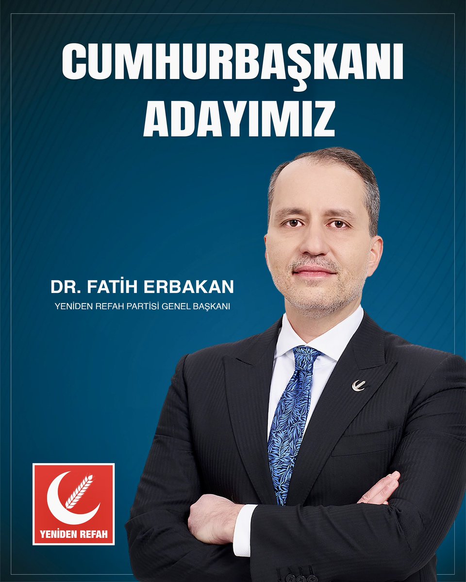 SonKaleVatn's tweet photo. Fatih Erbakan Cumhurbaşkanı Adayı!

Yeniden Refah Partisi lideri Fatih Erbakan, Cumhurbaşkanlığı adaylığını duyurdu. Bu karar siyasette yeni dengeler yaratır mı? Yorumlarınızı bekliyoruz!

#Tatil #Depdem #CumaHutbesi #SONDAKİKA #MerkezBankası #Ekremİmamoğlu #FurkanBölükbaşı https://t.co/OvgczW9eCt