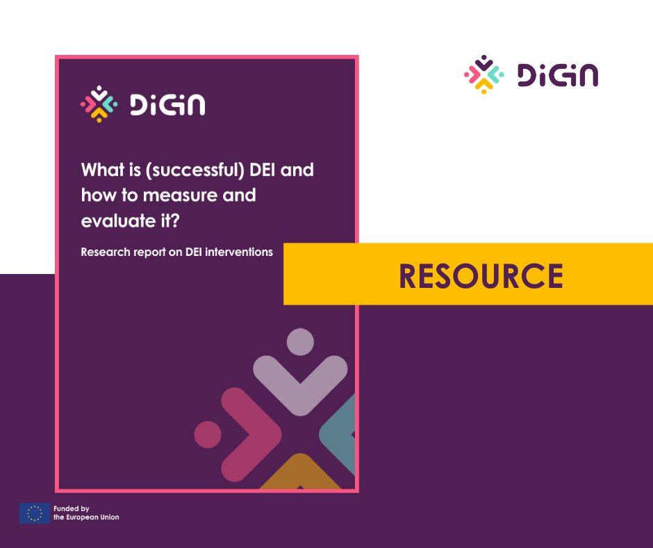 🚀 New DiGiN report: What is (successful) DEI &amp; how to measure it?  
Our report introduces: 
✅ 10 principles for effective DEI 
✅ SMART goals &amp; inclusive leadership 
✅ A 4-step plan for evaluation  

📊 Read more: zenodo.org/records/147252… 

#DEI #Diversity #Equity #Inclusion