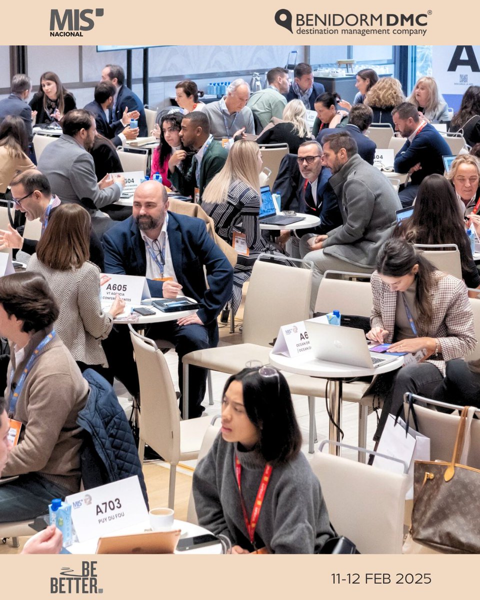 🛫 Formaremos parte de la 13ª Edición del MIS Nacional.

Un evento de referencia en el sector MICE donde seguiremos impulsando a la Costa Blanca como un destino clave para el turismo de negocios. ¡Nos vemos allí! 💼