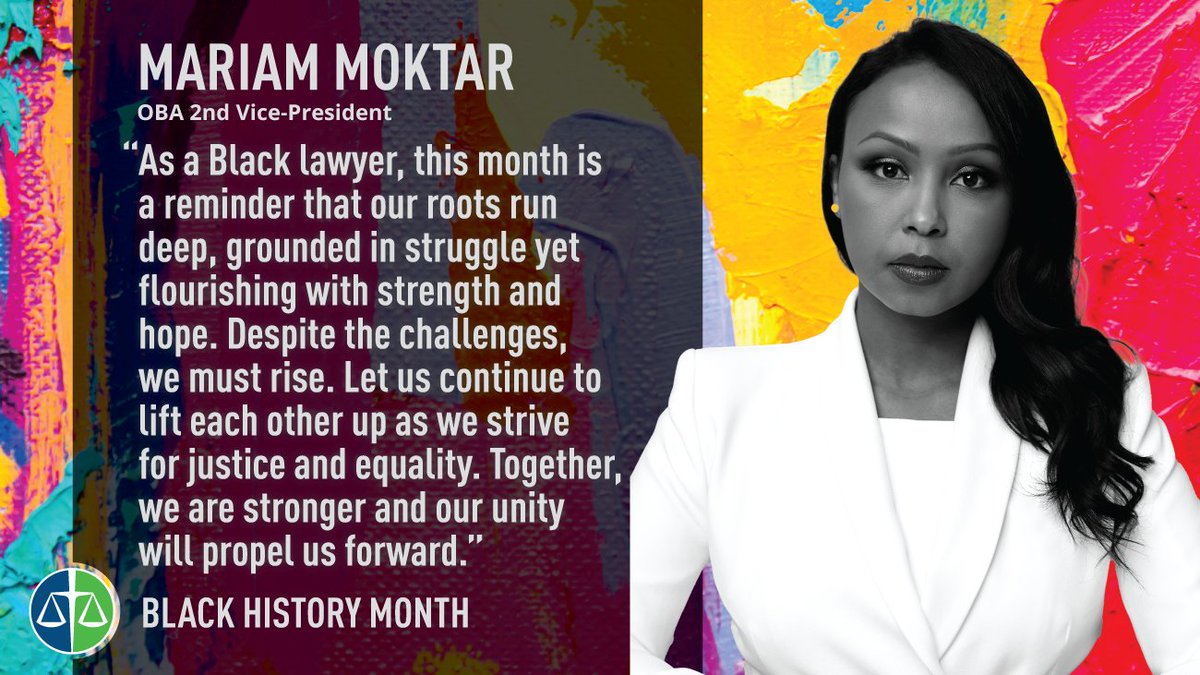During #BlackHistoryMonth, the OBA is celebrating the rich history and culture of the Black community in Ontario, while paying tribute to the impact and influence of Black lawyers, as well as their significant contributions to the legal profession and our justice system.