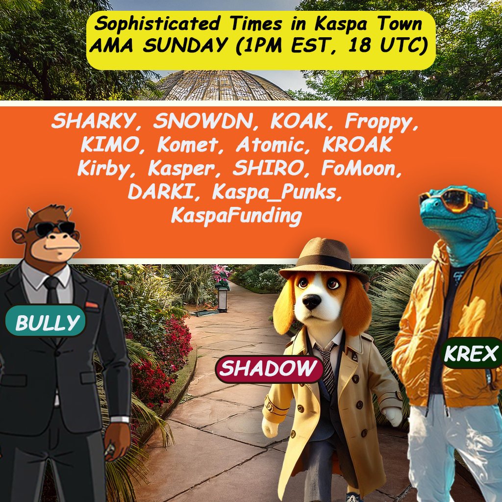 Shadow Paw (@shadowpawkaspa) on Twitter photo KRC20 in the garden of KASPA. This Sunday, let's make some noise! Sunday Space pinned to the top of this account <a href="/ShadowPawKaspa/">Shadow Paw</a>
<a href="/sharky2onkas/">SHARKY</a>
<a href="/RescueSnowden/">$SNOWDN on Kaspa</a>
<a href="/froppycoin/">Froppy</a>
<a href="/Atomic_KRC20/">ATOMIC</a>
<a href="/DARKIonkas/">DARKI</a>
<a href="/Kirbyonkas_/">ꓘirbyonkas</a>
<a href="/KasperCoin/">Kasper the Ghost of Kaspa</a>
<a href="/kroakONkaspa/">KROAK</a>
<a href="/KOMET_ON_KASPA/">Komet</a>
<a href="/shai_hulud_kas/">Shai𐤊ulud.kas</a>
<a href="/knsdomain/">kns.kas</a> KRC20 in the garden of KASPA. This Sunday, let's make some noise! Sunday Space pinned to the top of this account <a href="/ShadowPawKaspa/">Shadow Paw</a>
<a href="/sharky2onkas/">SHARKY</a>
<a href="/RescueSnowden/">$SNOWDN on Kaspa</a>
<a href="/froppycoin/">Froppy</a>
<a href="/Atomic_KRC20/">ATOMIC</a>
<a href="/DARKIonkas/">DARKI</a>
<a href="/Kirbyonkas_/">ꓘirbyonkas</a>
<a href="/KasperCoin/">Kasper the Ghost of Kaspa</a>
<a href="/kroakONkaspa/">KROAK</a>
<a href="/KOMET_ON_KASPA/">Komet</a>
<a href="/shai_hulud_kas/">Shai𐤊ulud.kas</a>
<a href="/knsdomain/">kns.kas</a>