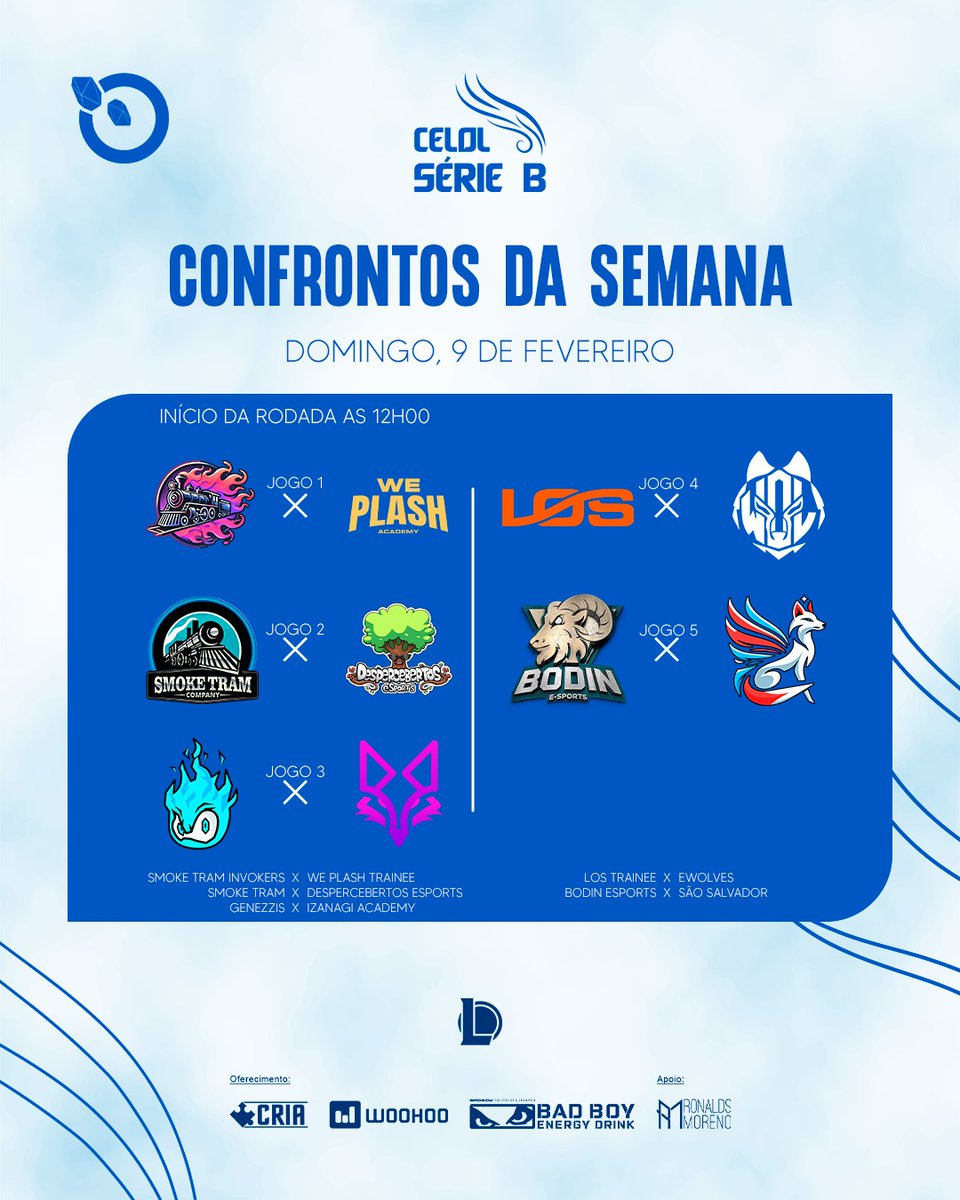 LigaGG_'s tweet photo. A nossa Série B volta neste final de semana, com muita gameplay!

Se liga aí nos jogos de Sábado e domingo
@Ewolvesgg x @smoketram 
@weplashacademy x @smoketram 
@lycansoficial x @losgrandesgg 
@izanagiesports x @bodinesports 
@Despercebertos x #genezis

Ao VIVO https://t.co/9gkBuP07tk