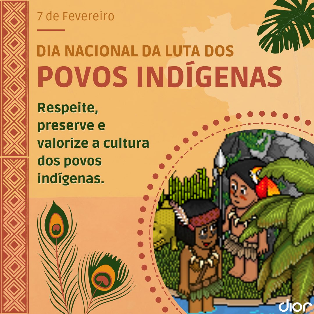 Dia Nacional da Luta dos Povos Indígenas.  Os povos indígenas lutam há anos pelo direito de existir e permanecer em seus territórios. A data homenageia Sepé Tiaraju, líder guarani que morreu defendendo sua terra dos colonizadores. Sua frase segue viva: “Essa terra tem dono!”