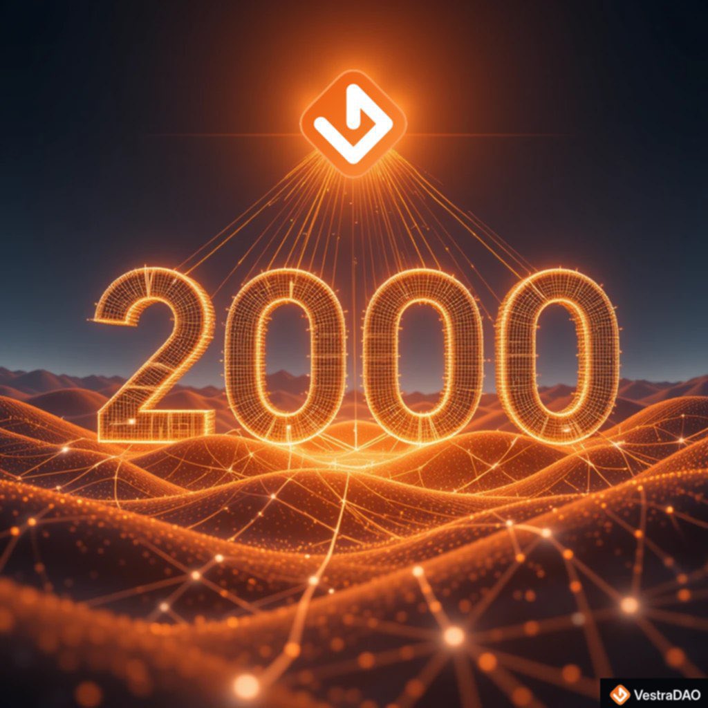 DurmuLAL's tweet photo. Thanks to our community’s support, we’ve hit 2000 holders! Onward to even greater achievements! 🚀 #VestraDAO #Brolyz #2000Strong #2000VESTRANS https://t.co/KMi9uKhBFR
