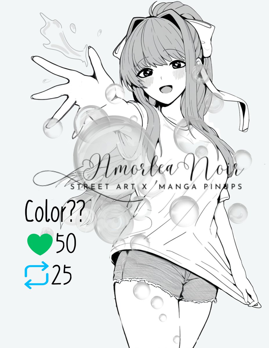 AmorleaNoir😙 (@amorleanoir) on Twitter photo 50 Likes 💚 and 25 reposts 🔁if you’d like <a href="/DJPaintpony/">Rosey PaintPony</a> to color Monika!! 😁🤩 #DDLC #MonikaDDLC #DokiDokiLiteratureClub #WaifuArt 50 Likes 💚 and 25 reposts 🔁if you’d like <a href="/DJPaintpony/">Rosey PaintPony</a> to color Monika!! 😁🤩 #DDLC #MonikaDDLC #DokiDokiLiteratureClub #WaifuArt
