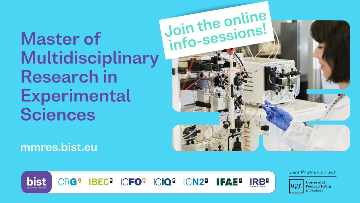 Curious about the #BISTMaster but have questions? Whether you've started your application or are still contemplating, come to one of our two info sessions to learn more!

Register here: 
Feb 10, 2:30PM (CET) 👉shorturl.at/koDzq
Feb 25, 4:30PM (CET) 👉shorturl.at/dxpE3